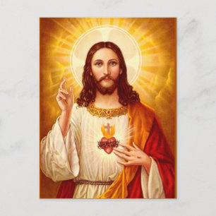 Carte Postale Sacred Heart of Jesus Christ Postcard