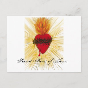 Carte Postale Sacred Heart of Jesus- post card