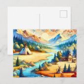 Carte Postale Sacred Valley - Paysage tribal des Amérindiens (Devant / Derrière)