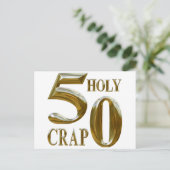 Carte Postale Sacrée merde (Debout devant)