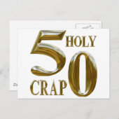 Carte Postale Sacrée merde (Devant / Derrière)