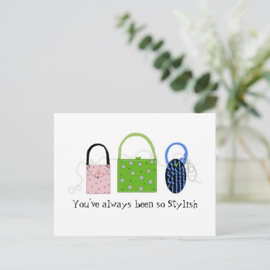 Carte Postale Sacs à main épais (Debout devant)