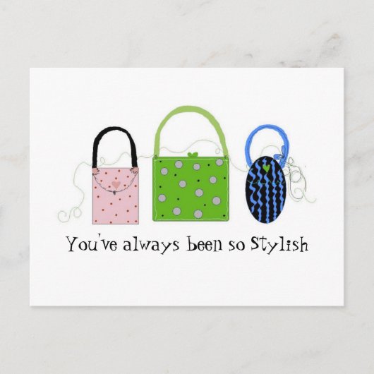 Carte Postale Sacs à main épais (Devant)