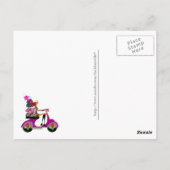 Carte Postale Sacs à main paradisiaques Mode de Noël Zebra Purse (Dos)