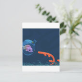 Carte Postale Sacs de poisson Cool Abstraits (Debout devant)