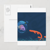 Carte Postale Sacs de poisson Cool Abstraits (Devant / Derrière)
