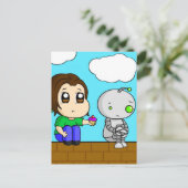 Carte Postale Sad Robot (Debout devant)