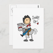 Carte Postale Saddle Up Cowboy Tshirts et cadeaux (Devant / Derrière)