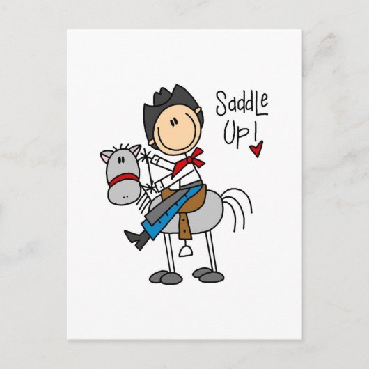 Carte Postale Saddle Up Cowboy Tshirts et cadeaux (Devant)