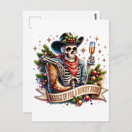Carte Postale Saddle Up For A Rowdy 2025 (Devant / Derrière)