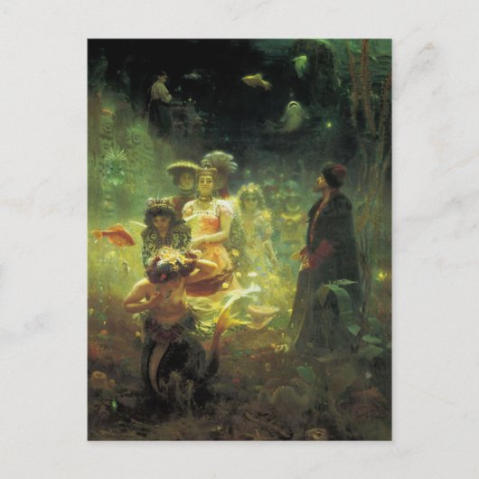 Carte Postale Sadko dans le royaume sous-marin par Ilya Repin (Devant)