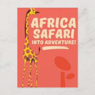Carte Postale Safari Afrique dans l'aventure !