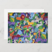 Carte Postale Safari animal (Devant / Derrière)