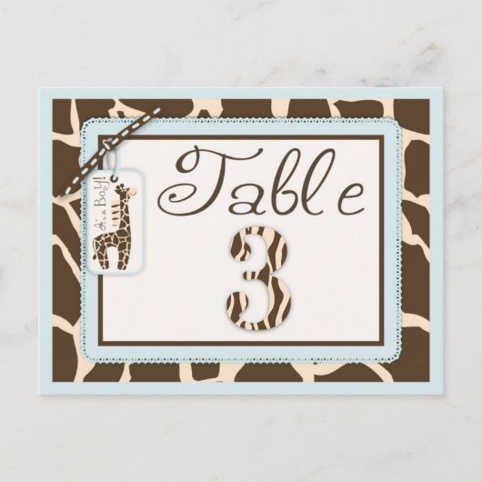 Carte postale Safari Boy Table 3 (Devant)