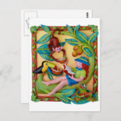 Carte Postale Safari de jungle (Devant / Derrière)