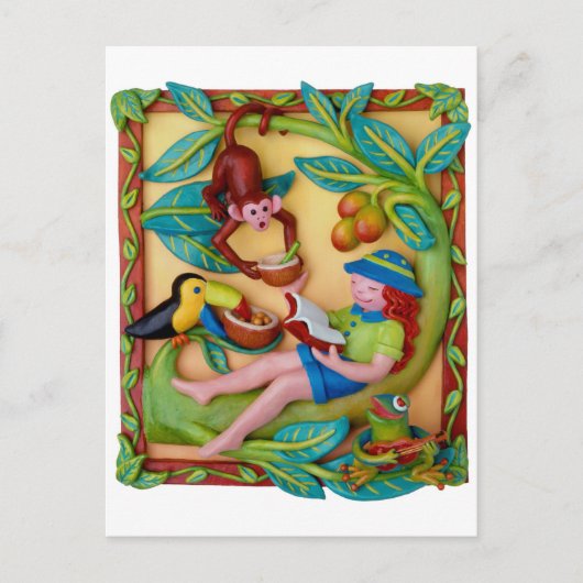 Carte Postale Safari de jungle (Devant)