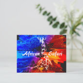 Carte Postale Safari Giraffe Dream (Debout devant)