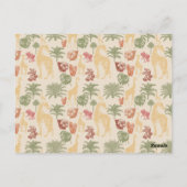 Carte Postale Safari Giraffe & Palm Baby shower Feuille (Dos)