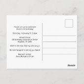 Carte Postale Safari Wild One 1er anniversaire fêter l'invitatio (Dos)