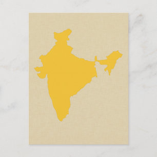 Carte Postale Saffron Blue Spice Modes Inde