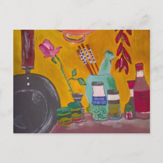 Carte Postale Safran et piments (Devant)