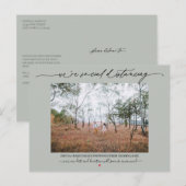 Carte Postale Sage de report du Mariage dérangeant social (Devant / Derrière)