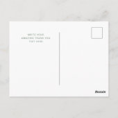 Carte Postale Sage Gold Merci élégant universel (Dos)