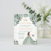 Carte Postale Sage Green Brun Princesse Sweet Seize (Debout devant)