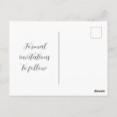 Carte Postale Sage Green Coeurs de calligraphie fantaisie Enregi (Dos)