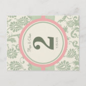 Carte Postale Sage Green et Dusy Rose Numéro de tableau (Devant)