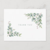 Carte Postale Sage Greenery Funeral Personalized Thank You (Devant)