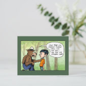 Carte Postale Sage Ours a Choisi Un (Debout devant)