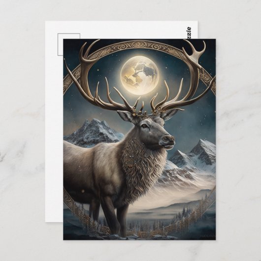 Carte Postale Sage reindeder (Devant / Derrière)