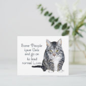 Carte Postale Sagesse chats - Certaines personnes ont des chats (Debout devant)