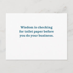 Carte Postale Sagesse (cuvette bleue)