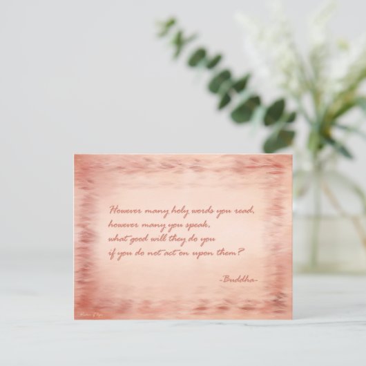 Carte Postale Sagesse de Bouddha (Debout devant)