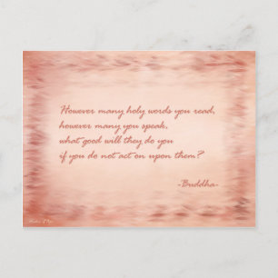 Carte Postale Sagesse de Bouddha