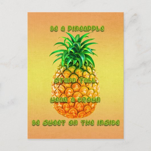 Carte Postale Sagesse de l'ananas (Devant)