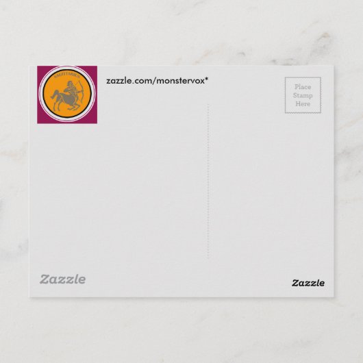 Carte postale Sagittaire (Dos)
