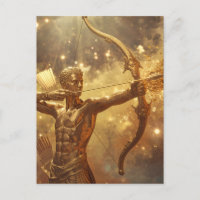 Sagittaire Archer Zodiaque Art Doré - Astr Moderne