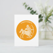 Carte Postale Sagittaire, Signe zodiaque, Horoscope, Astrologie (Debout devant)