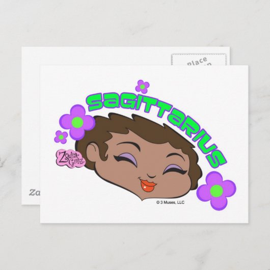 Carte postale Sagittarius (Devant / Derrière)