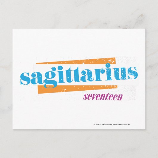 Carte Postale Sagittarius Aqua (Devant)