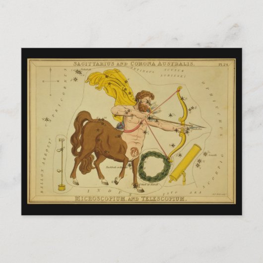 Carte Postale Sagittarius et Corona Australis, etc. (Devant)