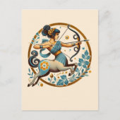Carte Postale Sagittarius Goddess Astrologie d'anniversaire (Devant)