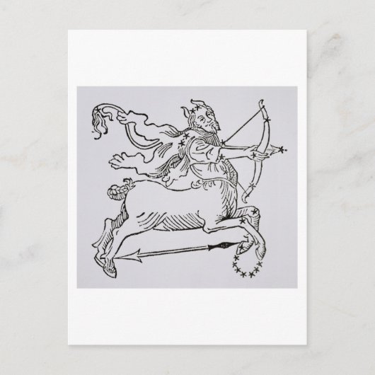Carte Postale Sagittarius (le Centaur) une illustration de (Devant)