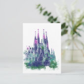 Carte Postale Sagrada Familia Barcelone (Debout devant)