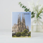 Carte Postale Sagrada Familia Barcelone Espagne (Debout devant)