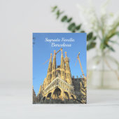 Carte Postale Sagrada Familia, Barcelone, Espagne (Debout devant)