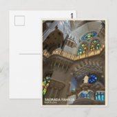 Carte Postale Sagrada Familia Cathedral (Devant / Derrière)